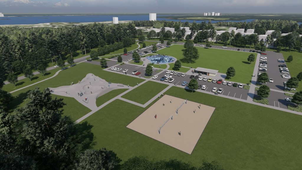 The Earl G. and Inez Batts Recreation Complex will be on 45.85 acres of land adjacent to the existing Surf City Community Center and Athletic Complex. (Photo courtesy town of Surf City)
