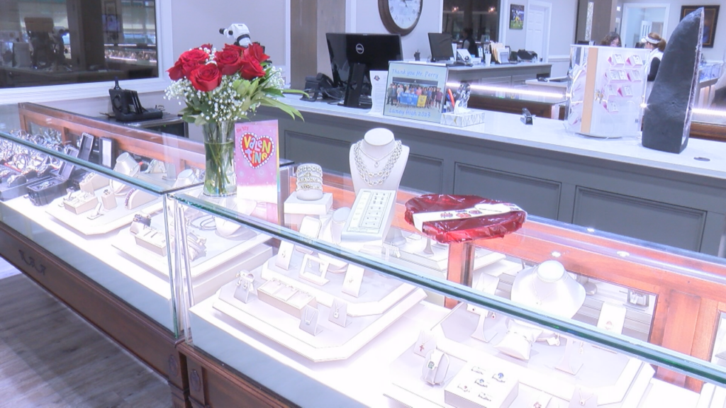 Wednesday marks one week until Valentine's Day. WWAY checked in at a jeweler to see how they're preparing for the big day, (Photo: Emily Andrews/WWAY News).
