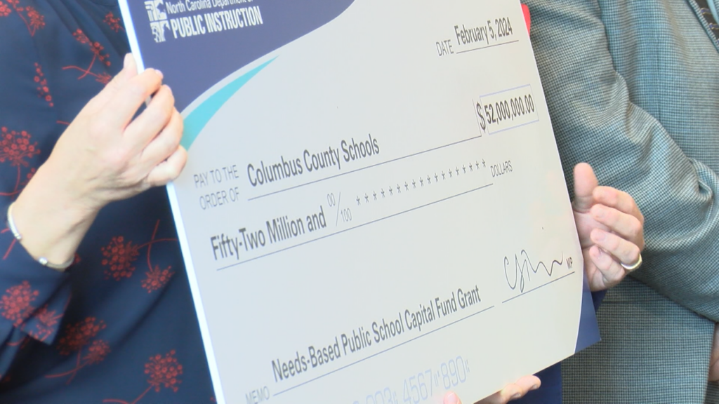 A grant is being awarded to Columbus County Schools and it's helping the school district take on a major project, (Photo: Emily Andrews/WWAY News).
