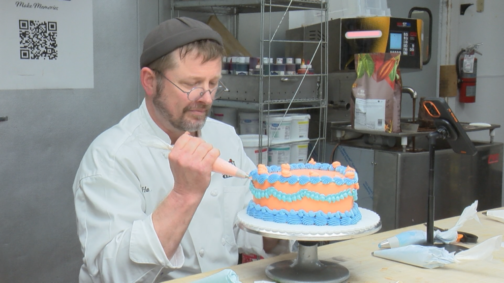 A New Hanover County cake decorator is sweet and savvy on social media, (Photo: Emily Andrews/WWAY News).
