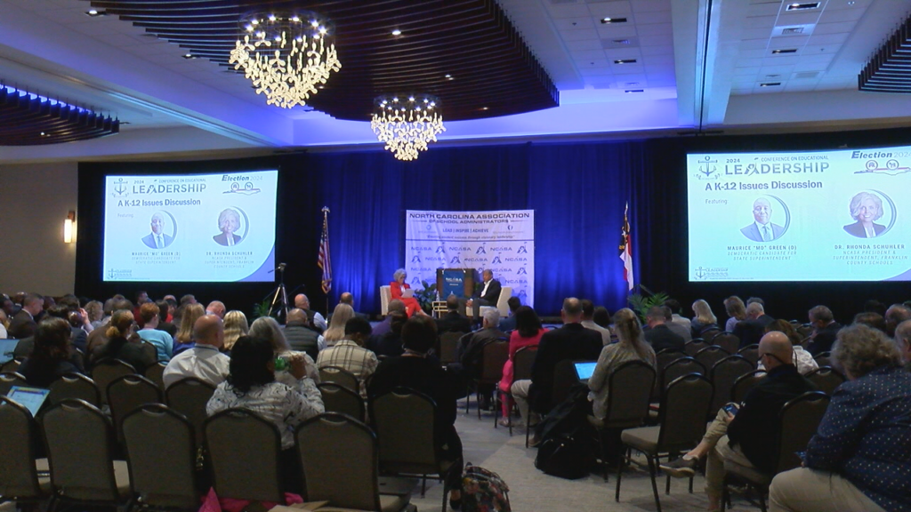 With so many issues surrounding education on the ballot this November, school administrators from across the state were eager to learn more about the candidates for governor and state superintendent at the NC Association of School Administrators Candidate Forum in Wilmington.  (Photo:Nate Mauldin/WWAY)