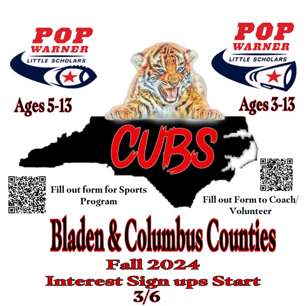 Pop Warner is coming to Bladen and Columbus County (Courtesy: Falling Star Customer Design & Printing)