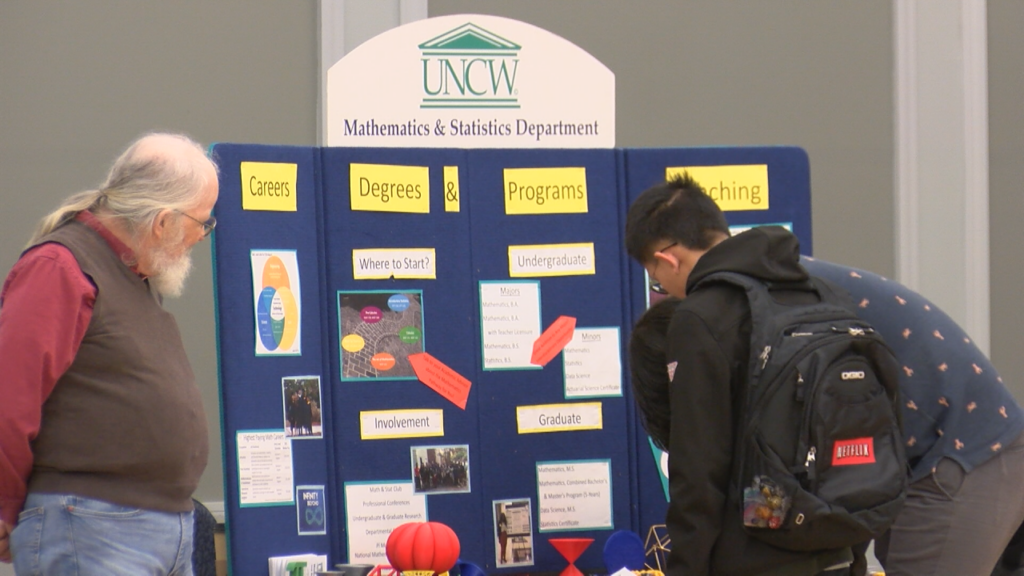 It's Pi Day and dozens of “mathletes” are gathered at UNCW to celebrate the well-known number, (Photo: Emily Andrews/WWAY News).