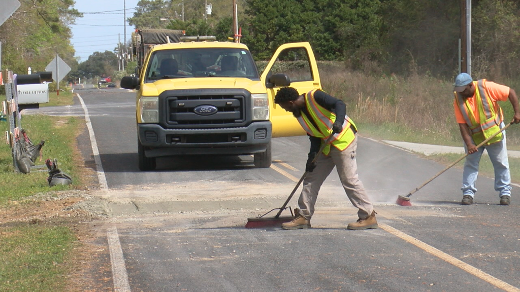 A sinkhole that opened in Supply near Holden Beach is now repaired. (Photo:Nate Mauldin/WWAY)