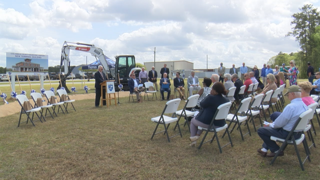 A groundbreaking event is allowing an airport to soar to new heights, (Photo: Emily Andrews/WWAY News).