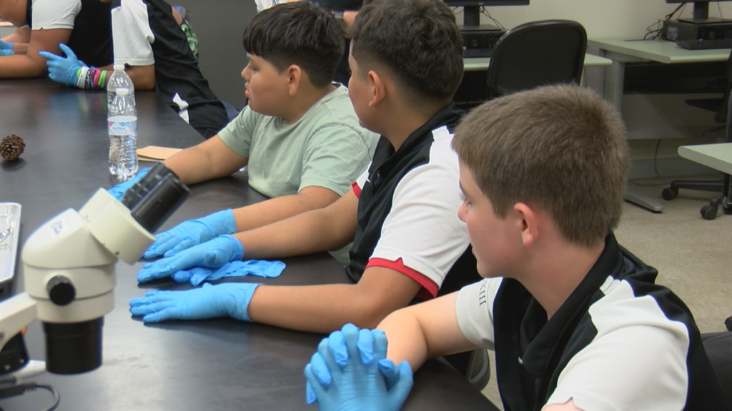 UNCW hosted students from Lincoln Elementary on Thursday, giving them a closer look at sea creatures and higher education, (Photo: Emily Andrews/WWAY News).
