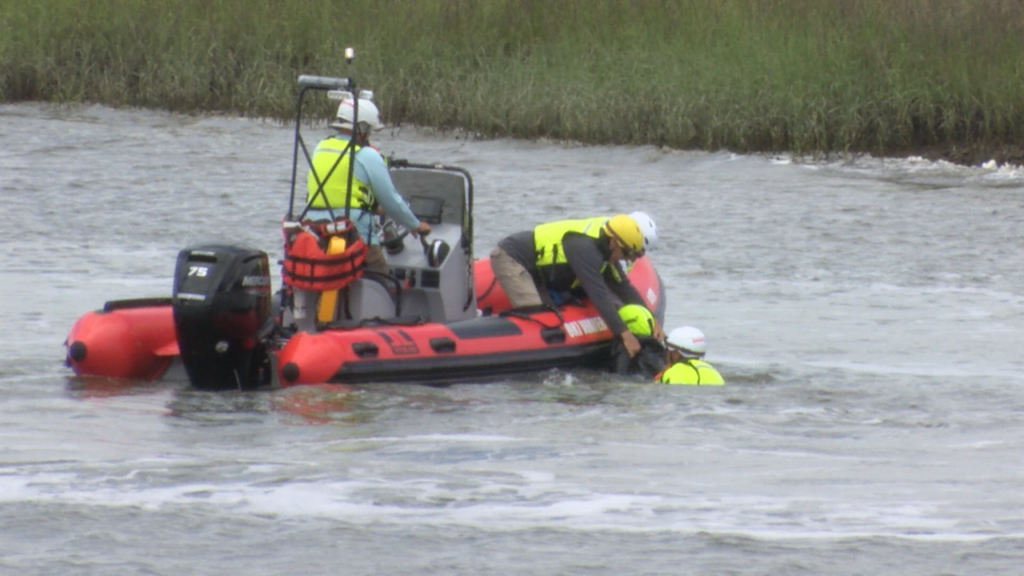 One Brunswick County beach town is practicing water rescue protocols ahead of the busy summer season, (Photo: Emily Andrews/WWAY News).