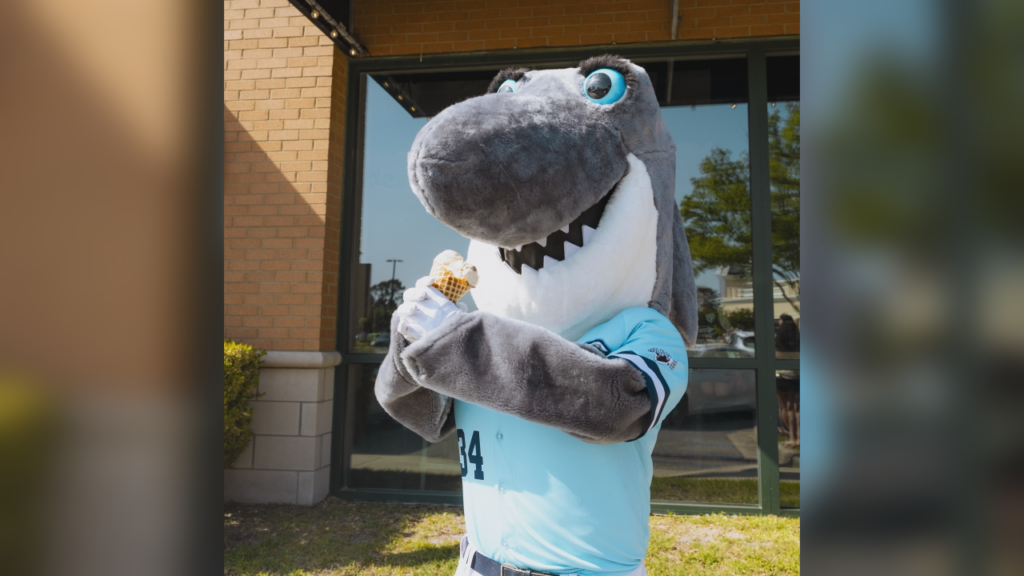The ice cream shop will debut the 'Sharky's Sandbar,’ a graham cracker infused ice cream with a cinnamon honey ribbon and crushed vanilla cupcake goldfish grahams. (Courtesy: Wilmington Sharks)