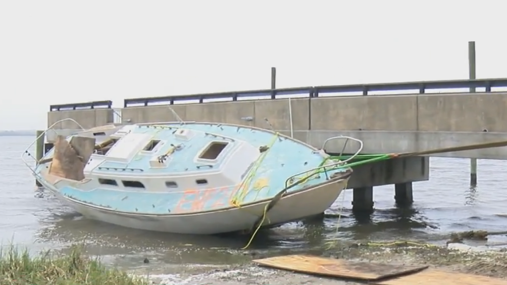 Monday morning during the New Hanover County Commission meeting commissioners discussed removing abandoned vessels from coastal waters, (Photo: WWAY News).