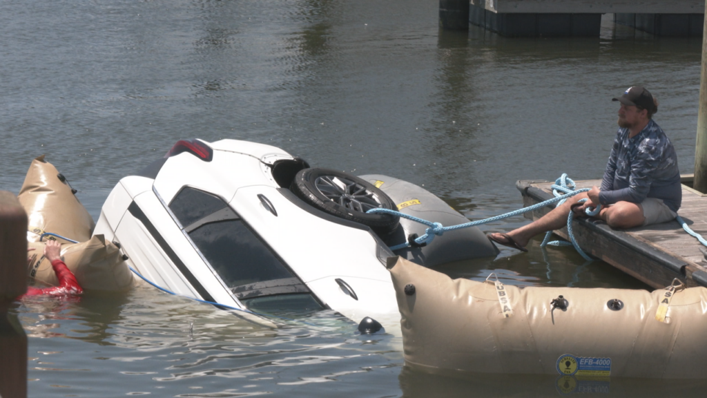 Southport car underwater