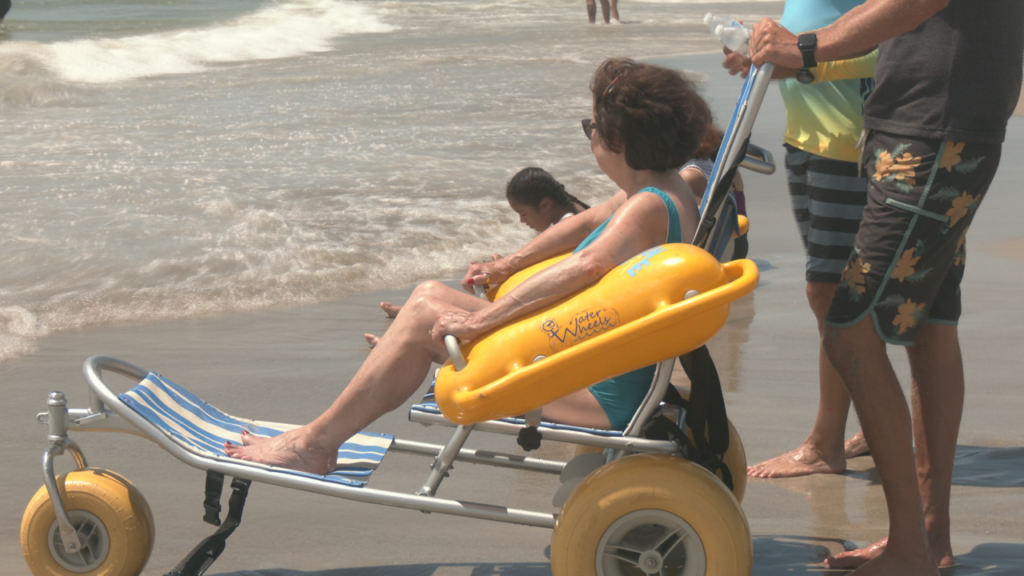 No matter the age, for many, nothing beats a day on the beach. But it's not always easy for those with limited mobility. (Photo: Nate Mauldin/WWAY)