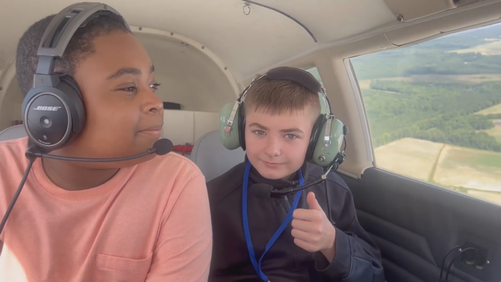 Several aspiring pilots took to the sky through a program designed to inspire kids to pursue careers in aviation, (Photo: Emily Andrews/WWAY News).