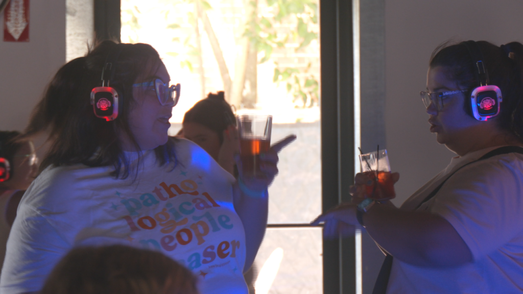 The event was held at Bull City Cider Works, With Swifties shaking it off in silence to celebrate swift's most recent release of “Tortured Poets Department.” (Photo: Nate Mauldin/WWAY)
