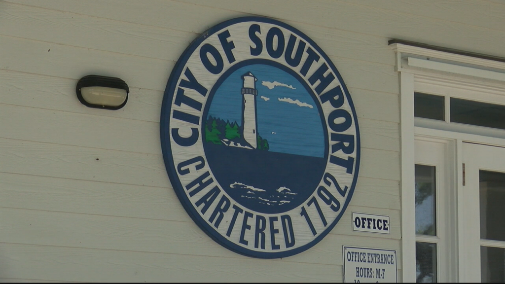 Three homes and a church were struck by lightning during the same storm on Monday. 