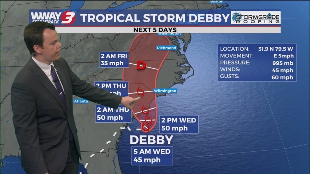 Impacts Continuing To Be Felt From Tropical Storm Debby