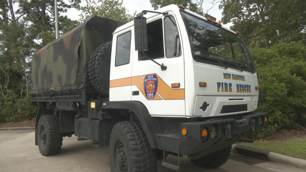 New Hanover County Fire Rescue's high water vehicle. (Photo: Nate Mauldin/WWAY)