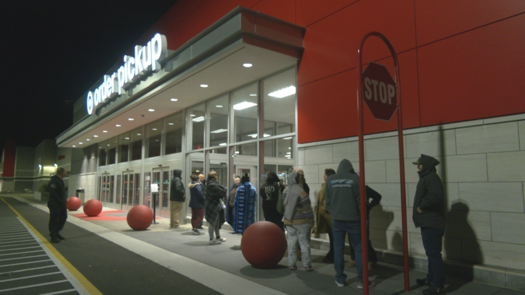 Swifties wait outside of Target in Wilmington on Black Friday, November 29, 2024. (Photo: Nate Mauldin/WWAY)