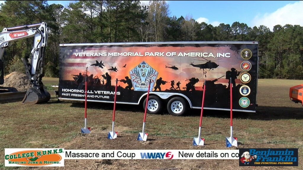 Groundbreaking Ceremony At Veterans Memorial Park Of America In Whiteville