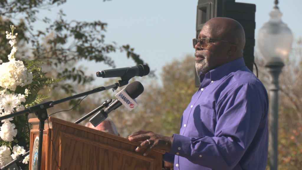 1898 wreath laying ceremony held on November 8, 2024. (Photo: Nate Mauldin/WWAY)