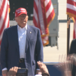 President Donald Trump at a Wilmington campaign rally. (Photo: Nate Mauldin/WWAY)