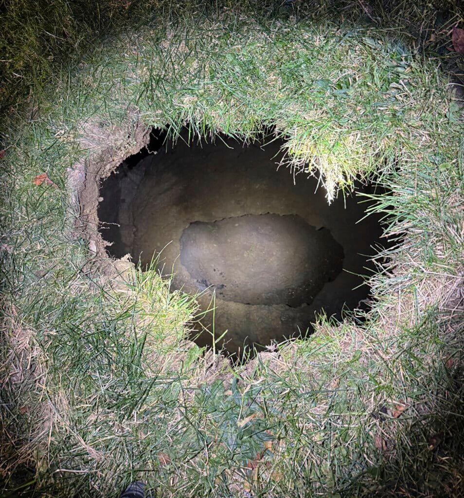 Missing Woman Sinkhole Search