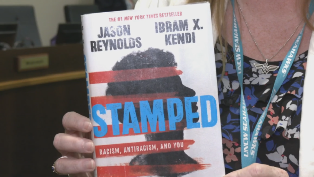 The cover of the book Stamped: Racism, Antiracism, and You, which was banned by the school board in 2023. (Photo: Sydney Bouchelle/WWAY)