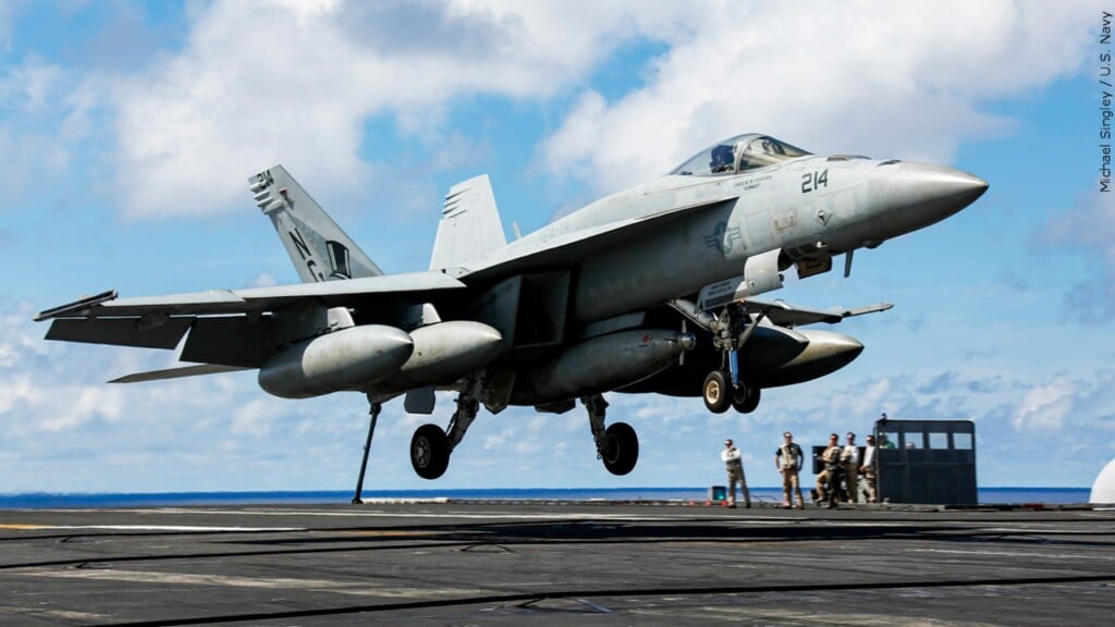US Navy Jet Worth $60 Million Lost at Sea After Falling from Aircraft Carrier