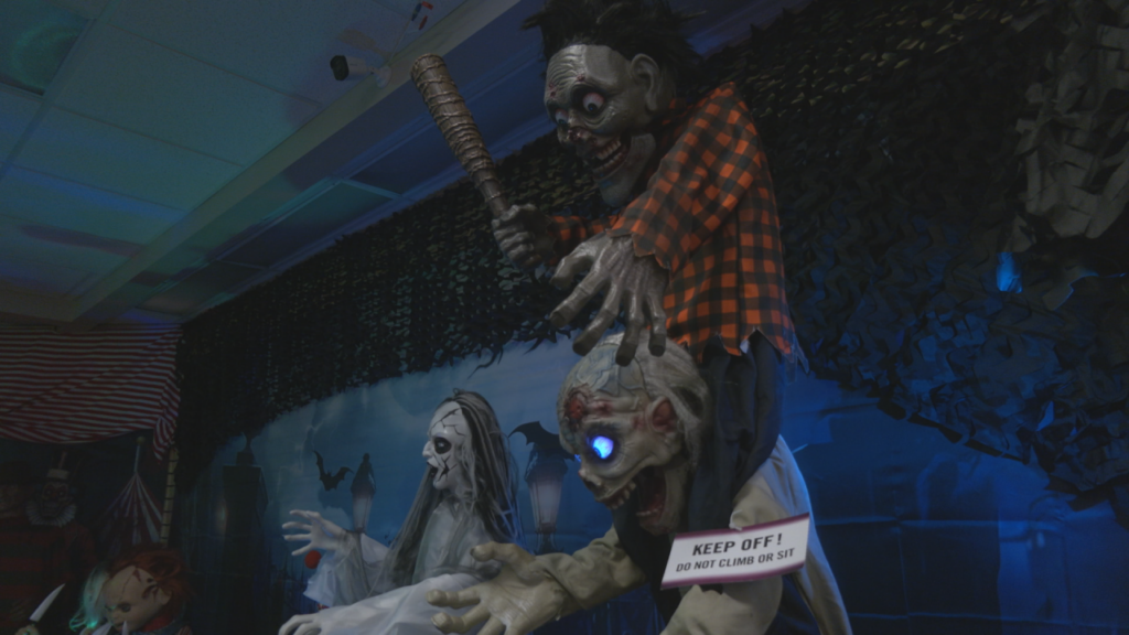 Zombie At Halloween Express