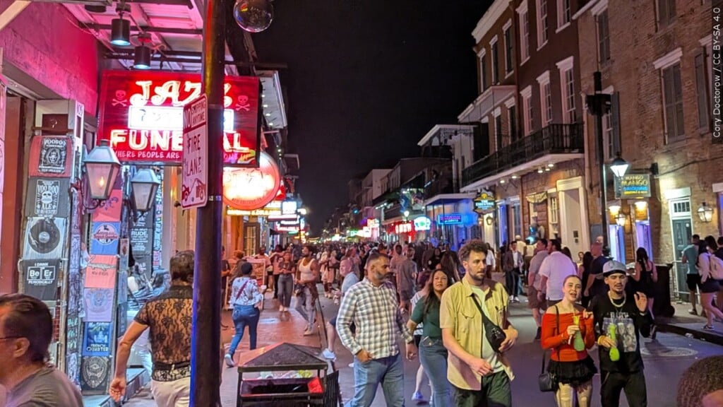 Bourbon Street, French Quarter in New Orleans, Louisiana