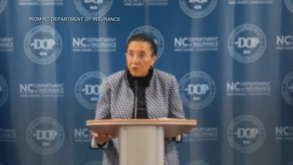 Fran Gary at announcement of Carolina HealthWorks