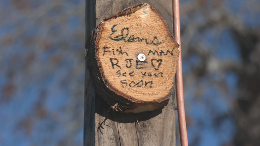 Wooden Plaque remembering Ronnie Edens