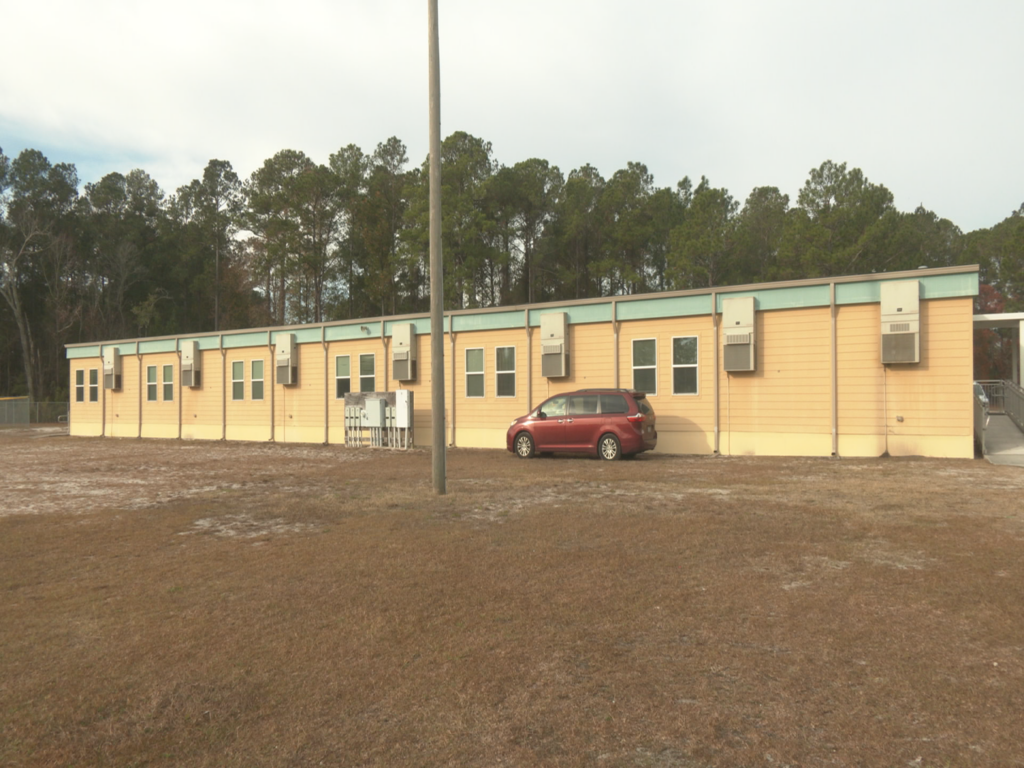 Modular Classroom in Leland Middle School