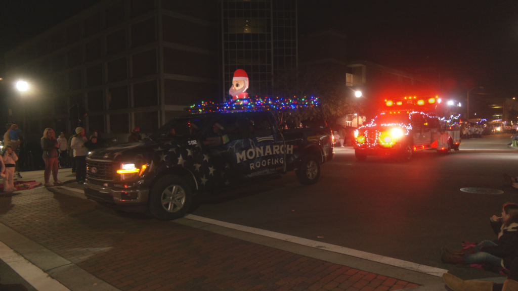 Cars Decorated in Holiday Parade