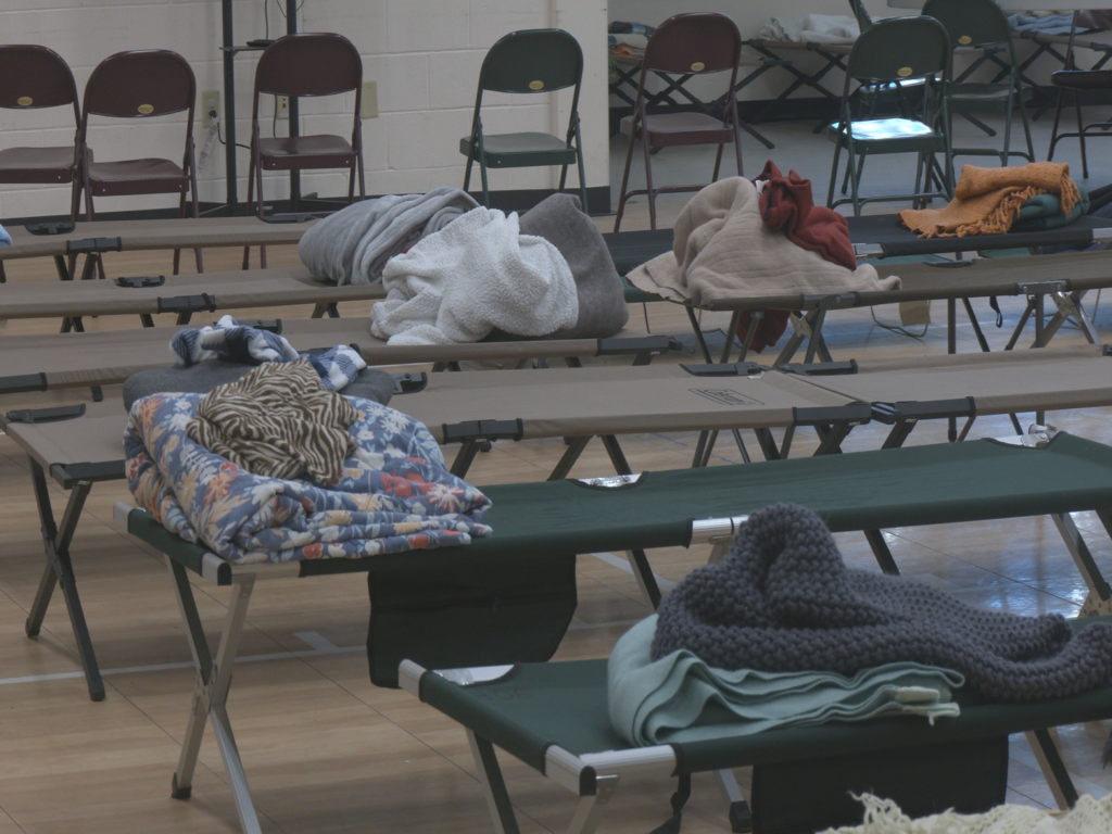 Warming Shelter ILM set up for opening night