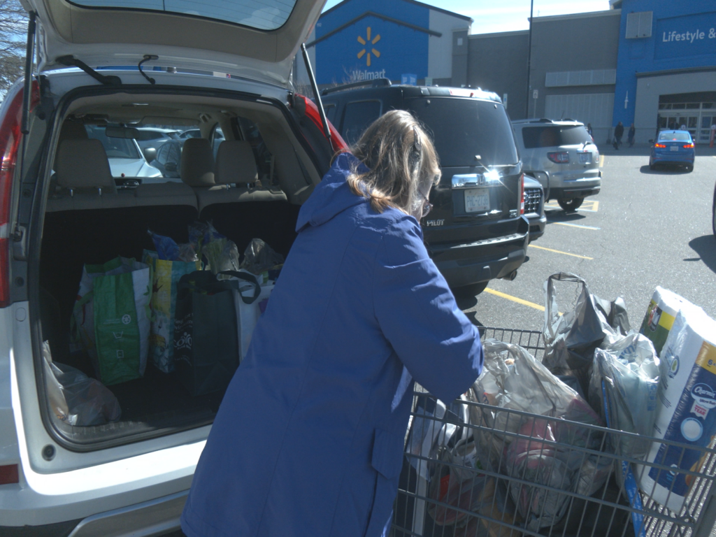 Leland resident shopping ahead of the Winter Weekend