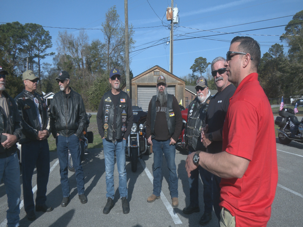 Corporal Dominic Davila with Veterans