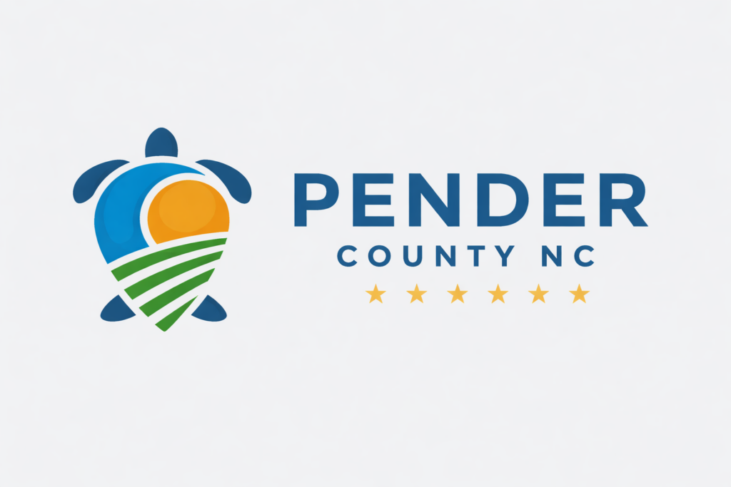 Stylized Turtle Logo For Pender County