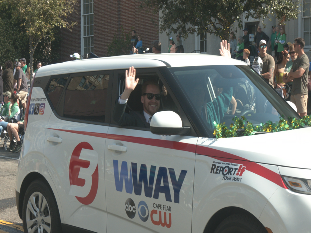 Matt Bennett at Wilmington St. Patrick's Day Parade