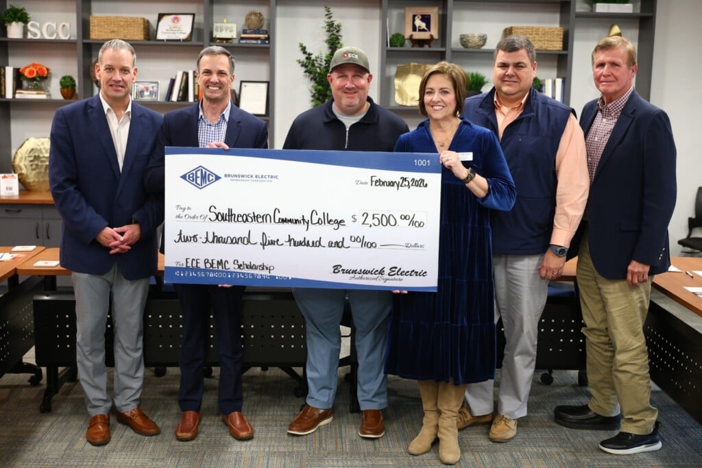Southeastern Community College Linemen Scholarship Check Presentation