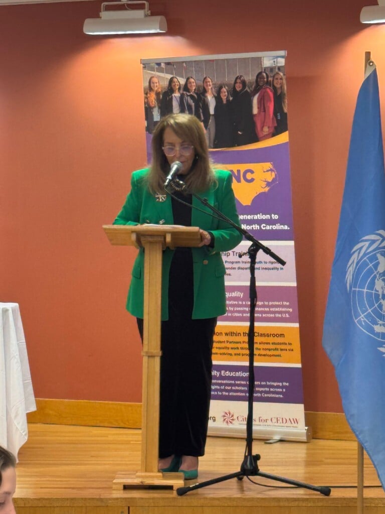 Beth Dehghan presenting for WomenNC