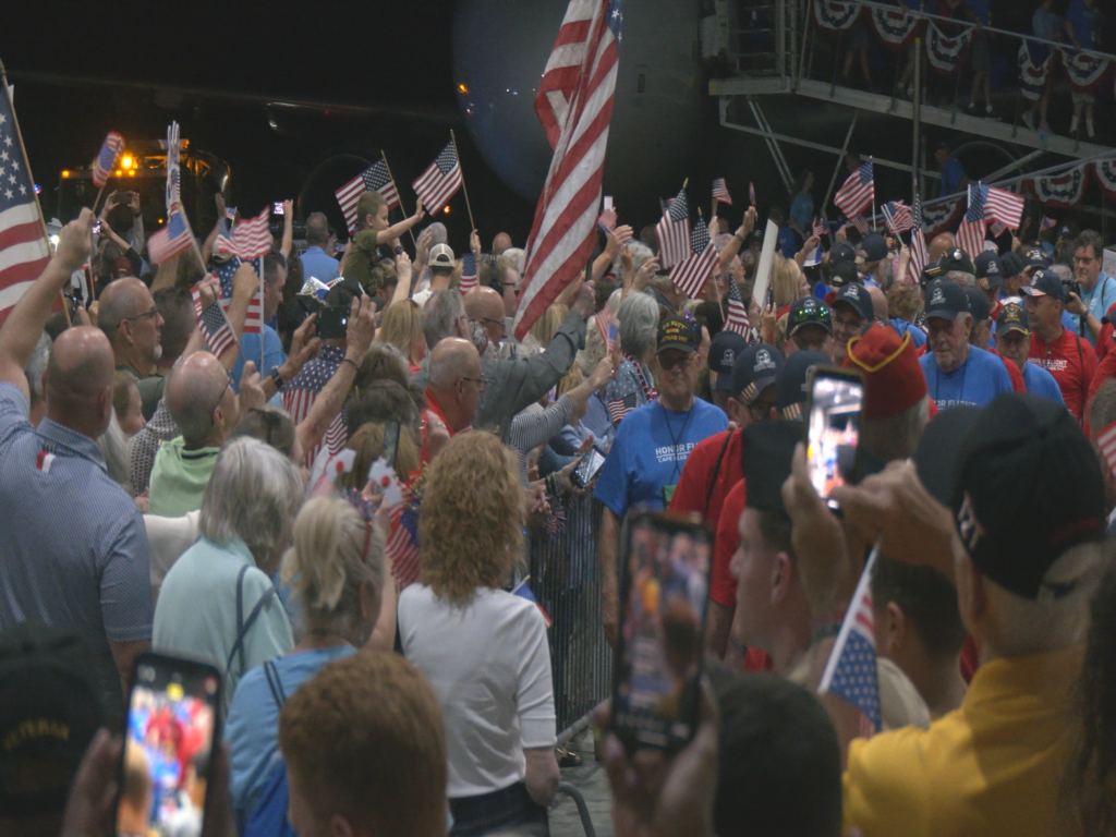 Veterans being welcomed at Aero Center Wilmington