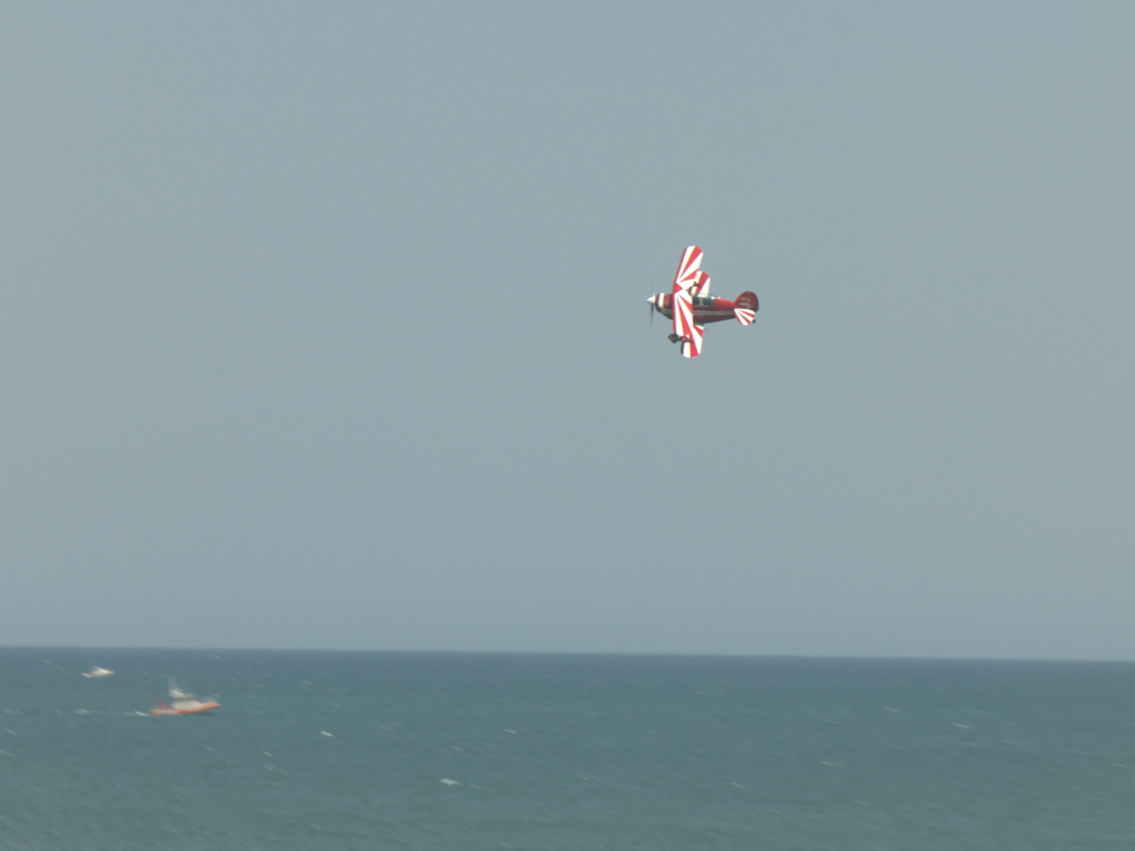 Plane stunts at "Wings over Carolina Beach Airshow"