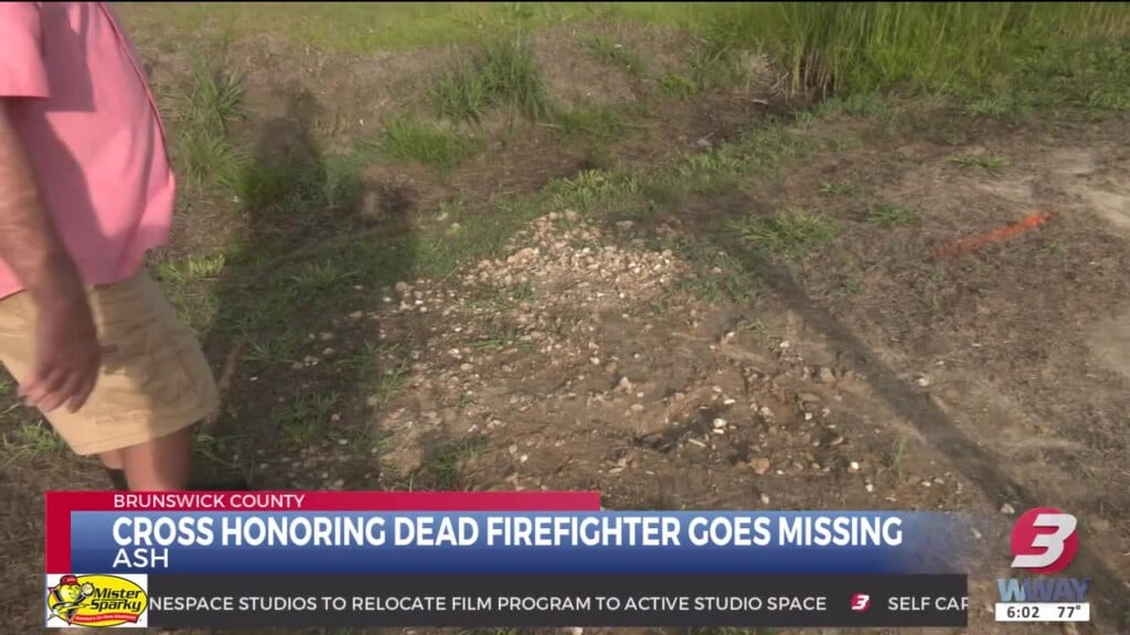 Memorial For Fallen Firefighter Removed From Brunswick County Roadside