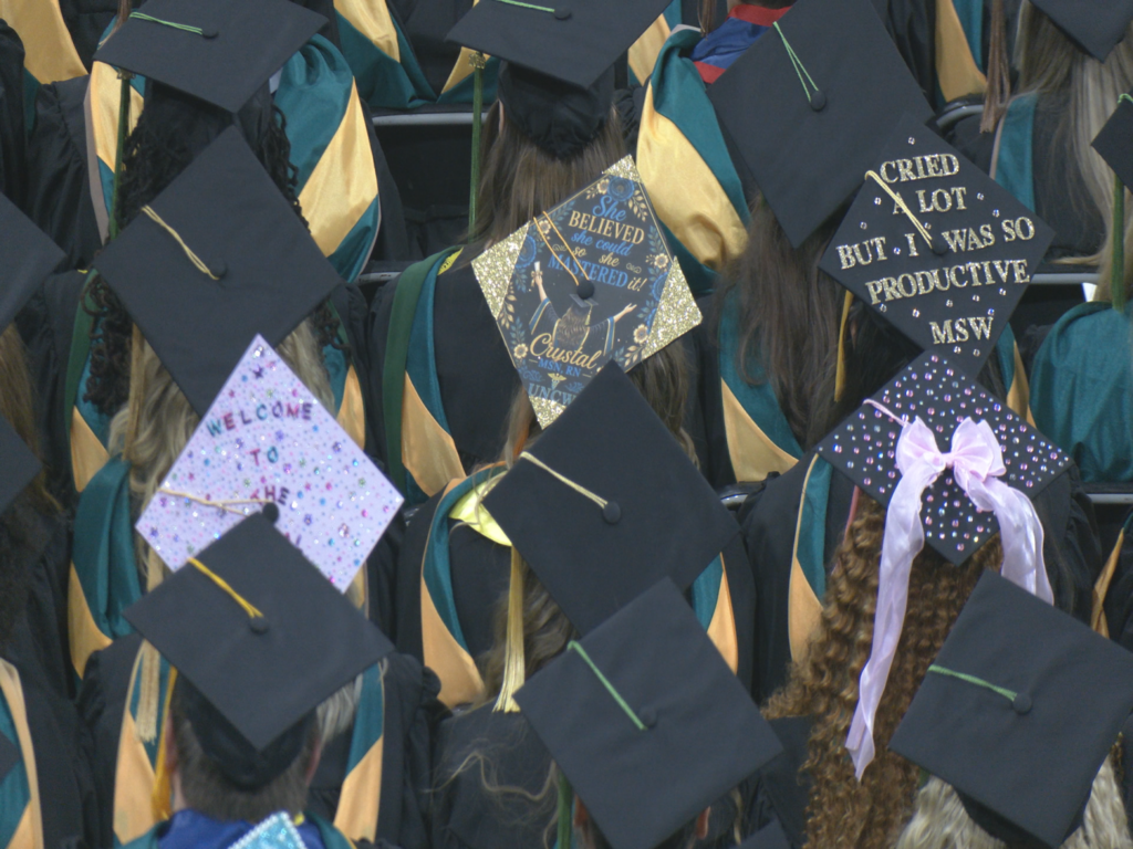 UNCW Grads at Commencement Ceremony