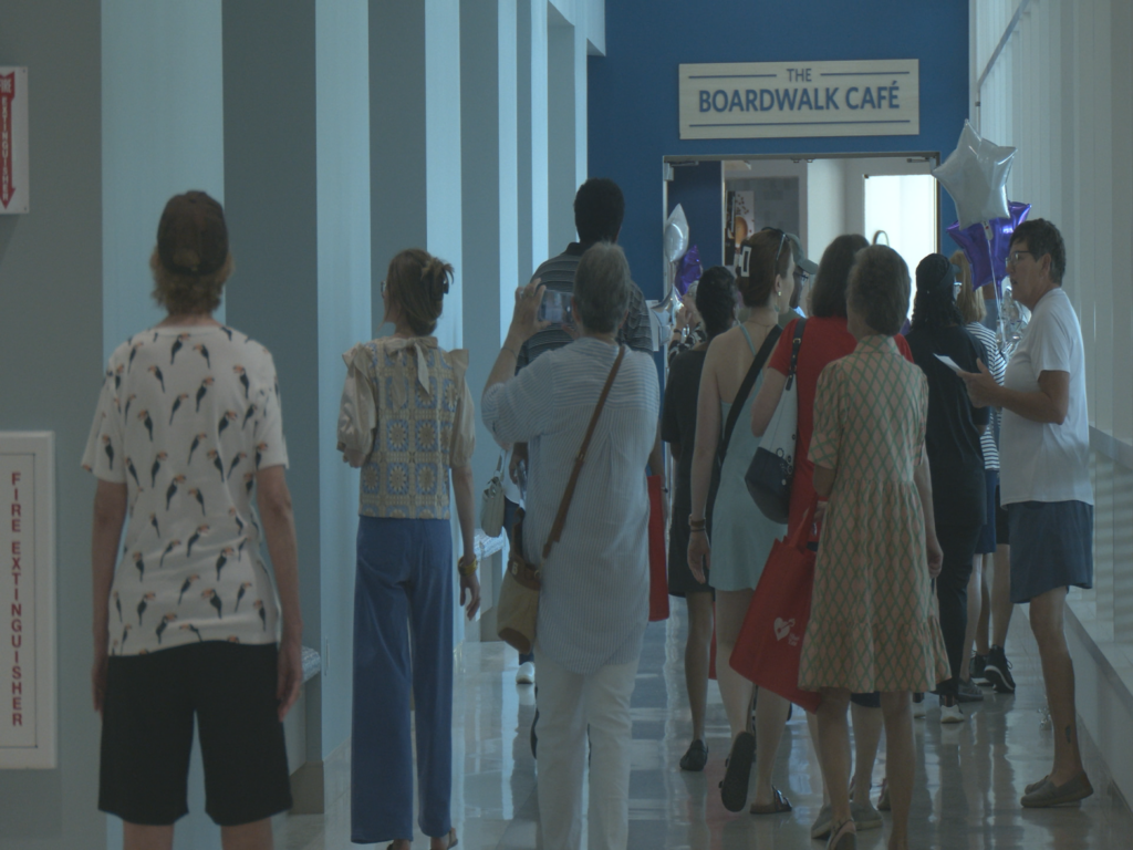 Attendees walking through the new Scotts Hill Novant Medicant Center