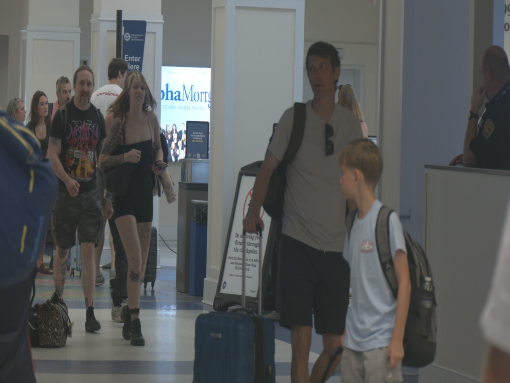 People travelling for 4th of July