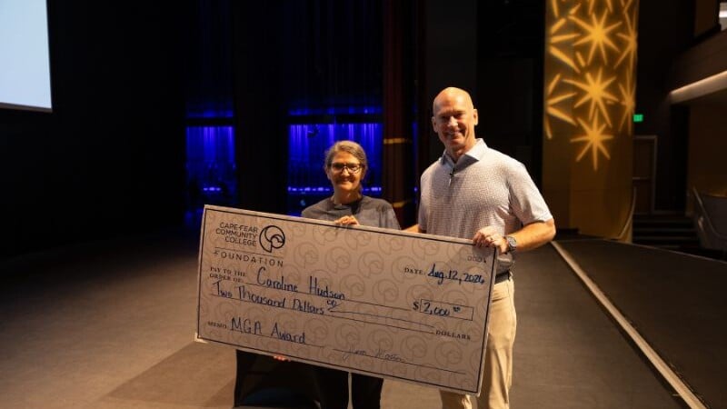 Caroline Hudson And President Jim Morton