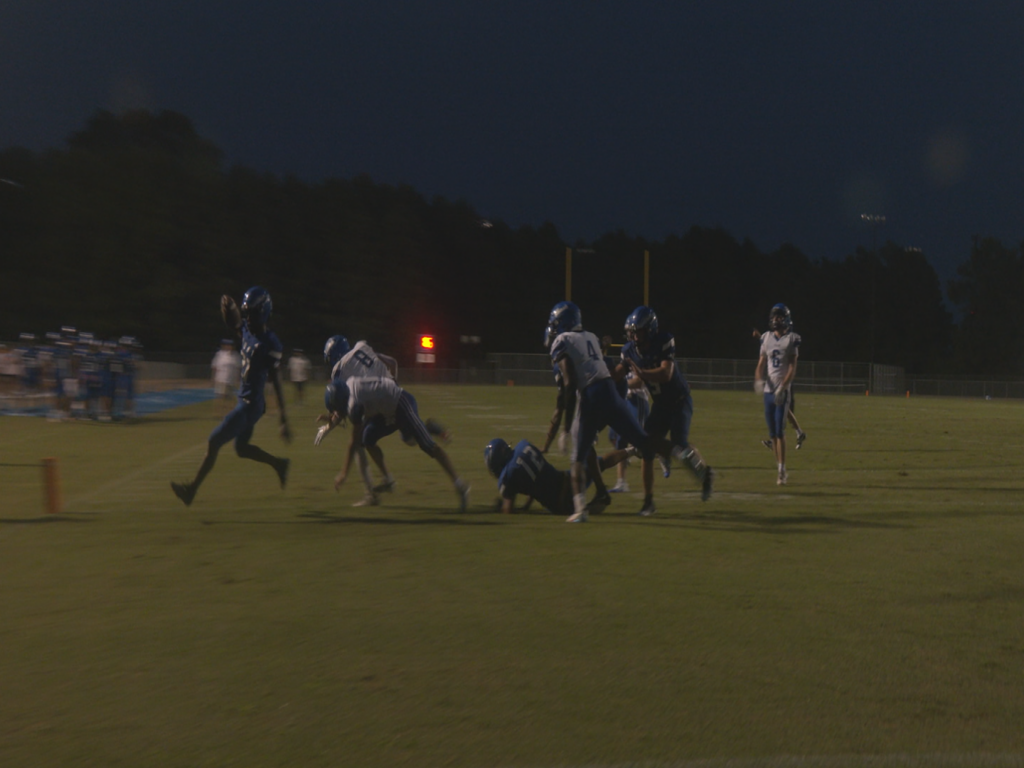 East Bladen High School Football against Heide Trask Highschool Football team