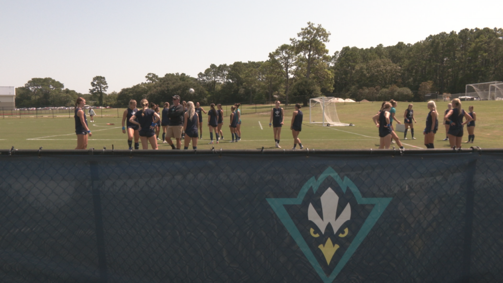 UNCW soccer practice