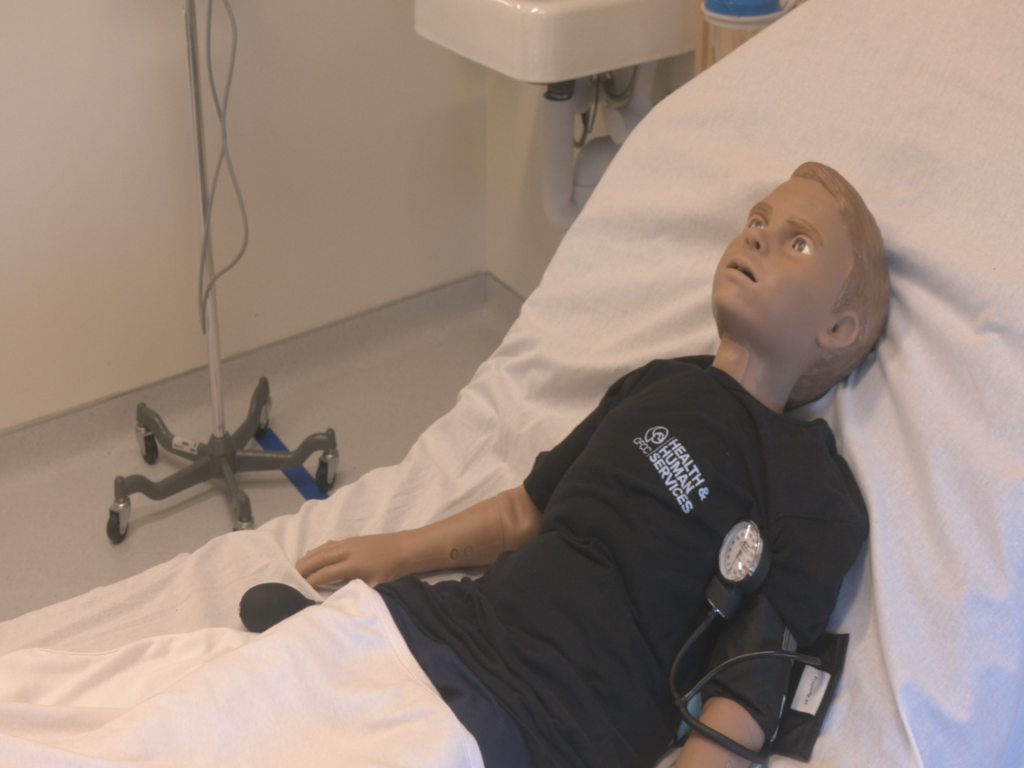 Mannequins used at CFCC's Associate Nursing Degree Program